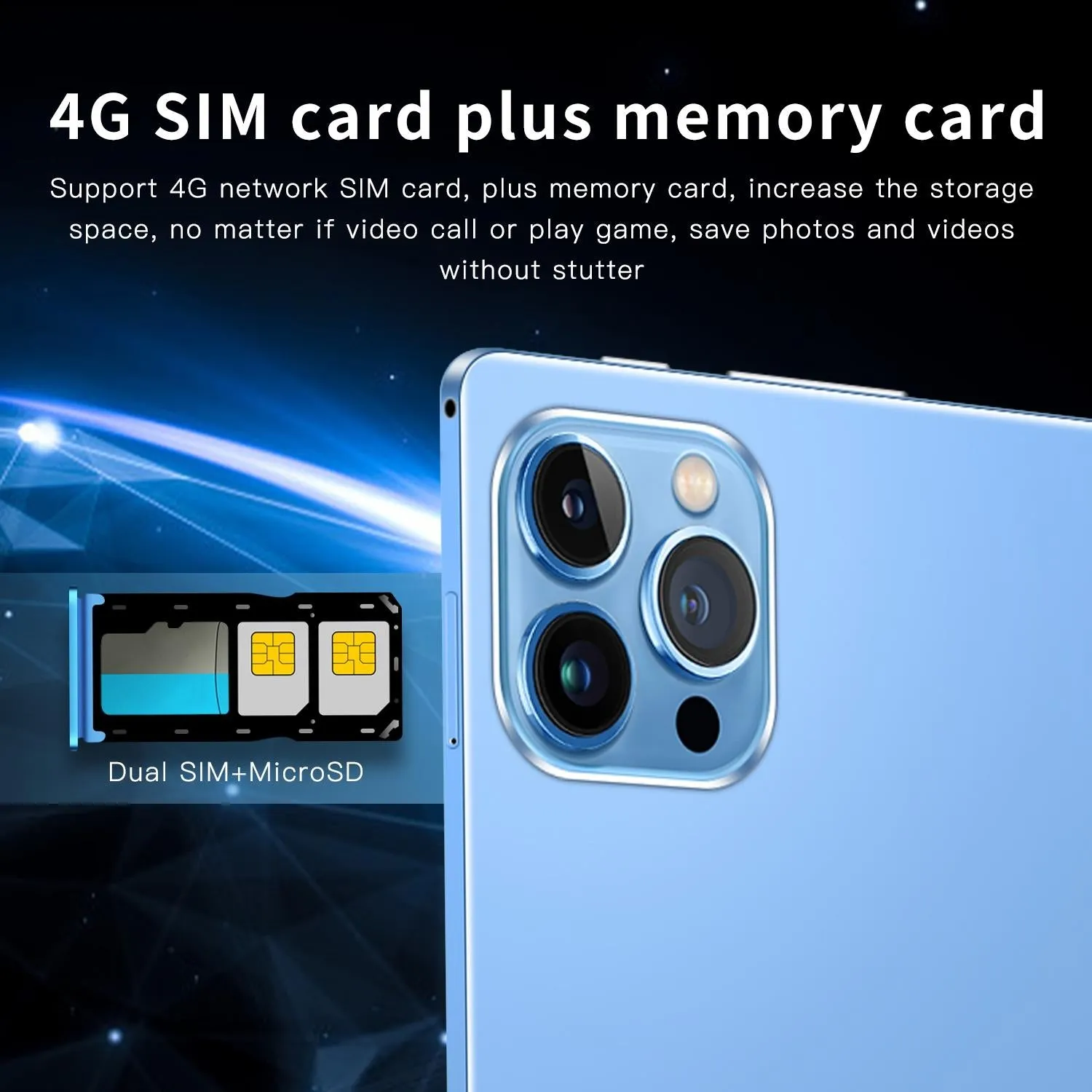 10.1 4g Lte Tablet - 4gb Ram 32gb Storage Android 8.1 Octa-core Dual Sim Wifi Bt Gps