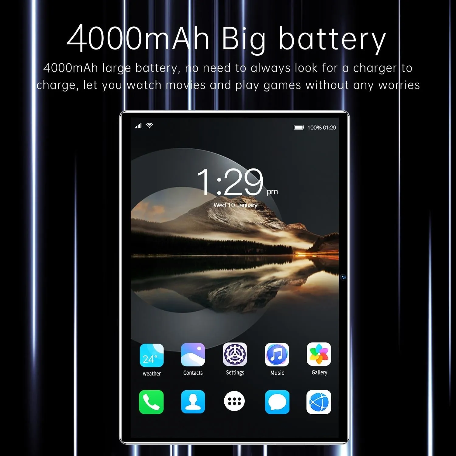 10.1 Octa-core 3g Tablet with 2gb Ram 16gb Storage Android 5.1 Dual Sim Wifi Bt Gps