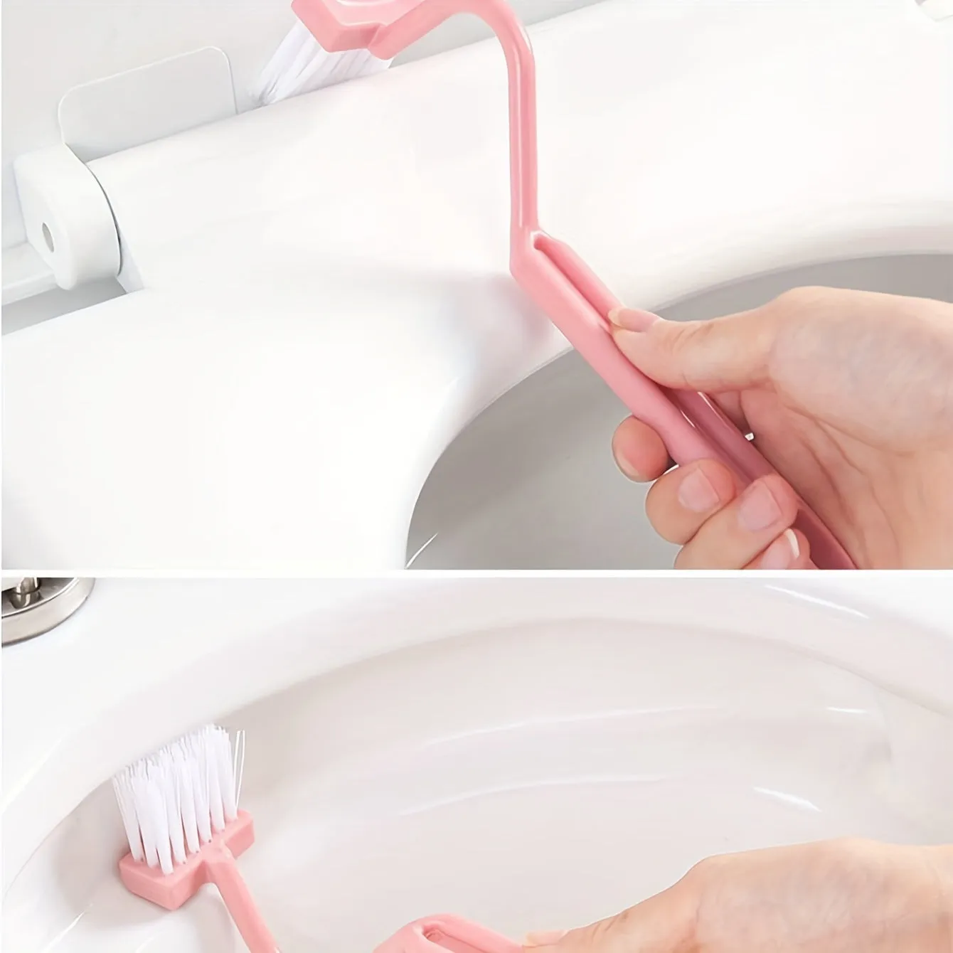 1pc Vshaped Toilet Brush Effective and Versatile Bathroom Cleaning Tool