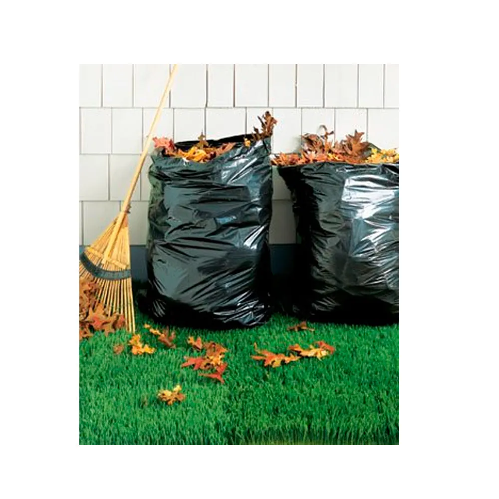 34 Pack Heavy Duty Bags Black Drum Liner Trash Outdoor Yard Leaf Bag 39 Gallon