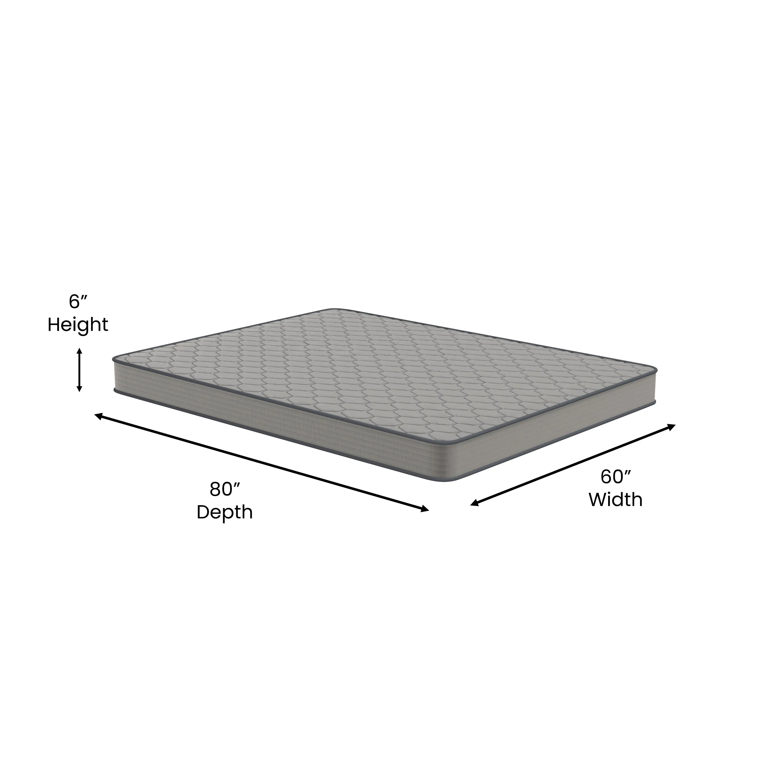 6" Hybrid Queen Mattress in a Box - CertiPUR-US Certified & Coil Support
