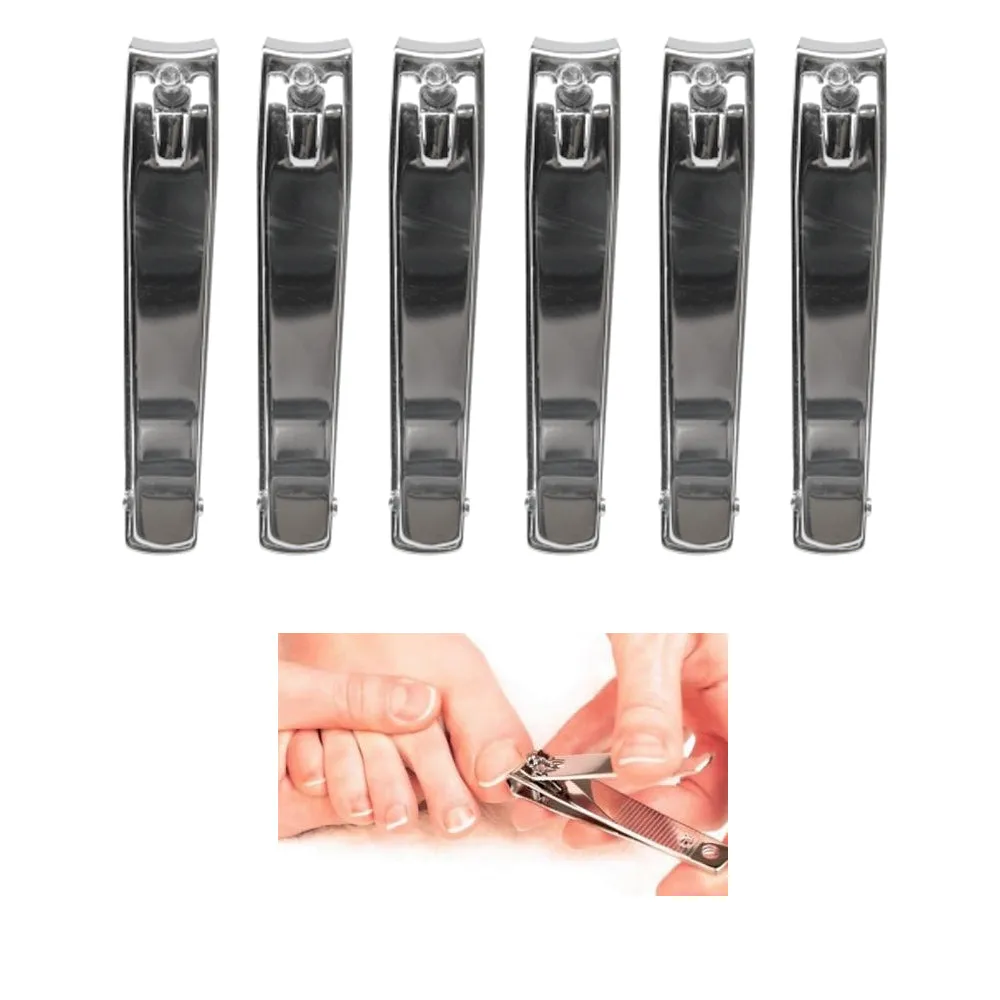 6X Toe Finger Nail Clipper File Cutter Trimmer Manicure Pedicure Stainless Steel