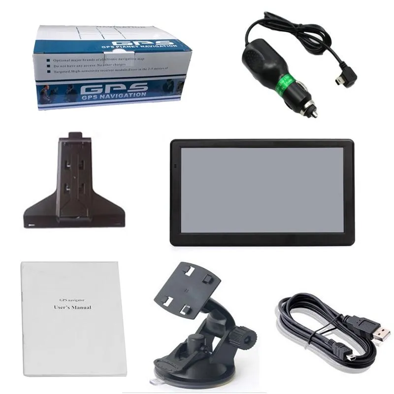 7 Inch Car Gps Navigator 8G   256M Capacitive Screen Bluetooth Reverse Image - North America Map