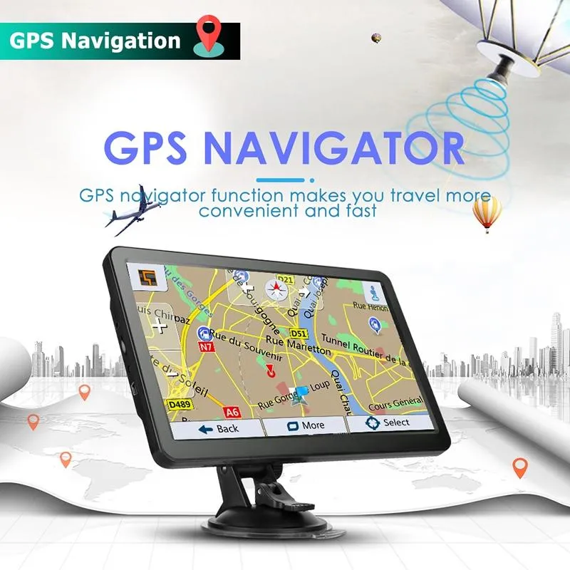 7 Inch Car Gps Navigator 8G   256M Capacitive Screen Bluetooth Reverse Image - North America Map