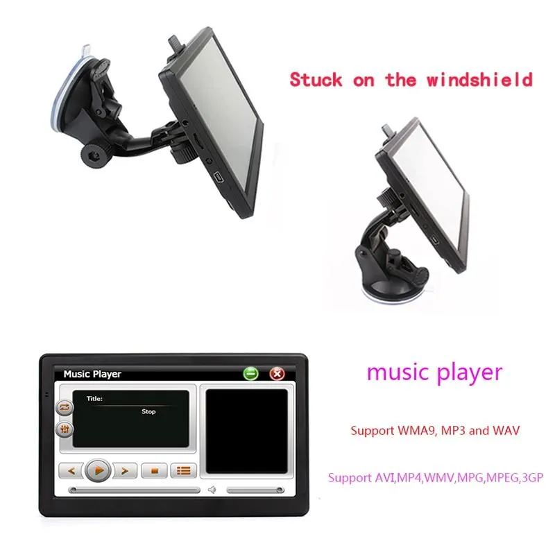 7 Inch Car Gps Navigator 8G   256M Capacitive Screen - Middle East Map
