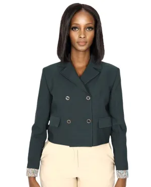 African Green Office Jacket