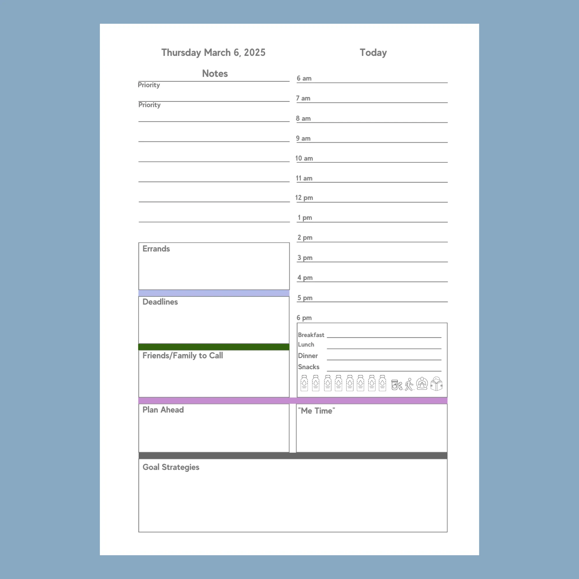 All in One Planner 2025:  Pansies