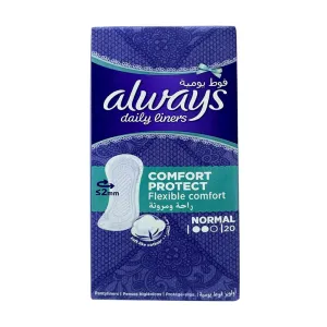 Always Daily Liners Comfort Protect Normal, 20 Pieces