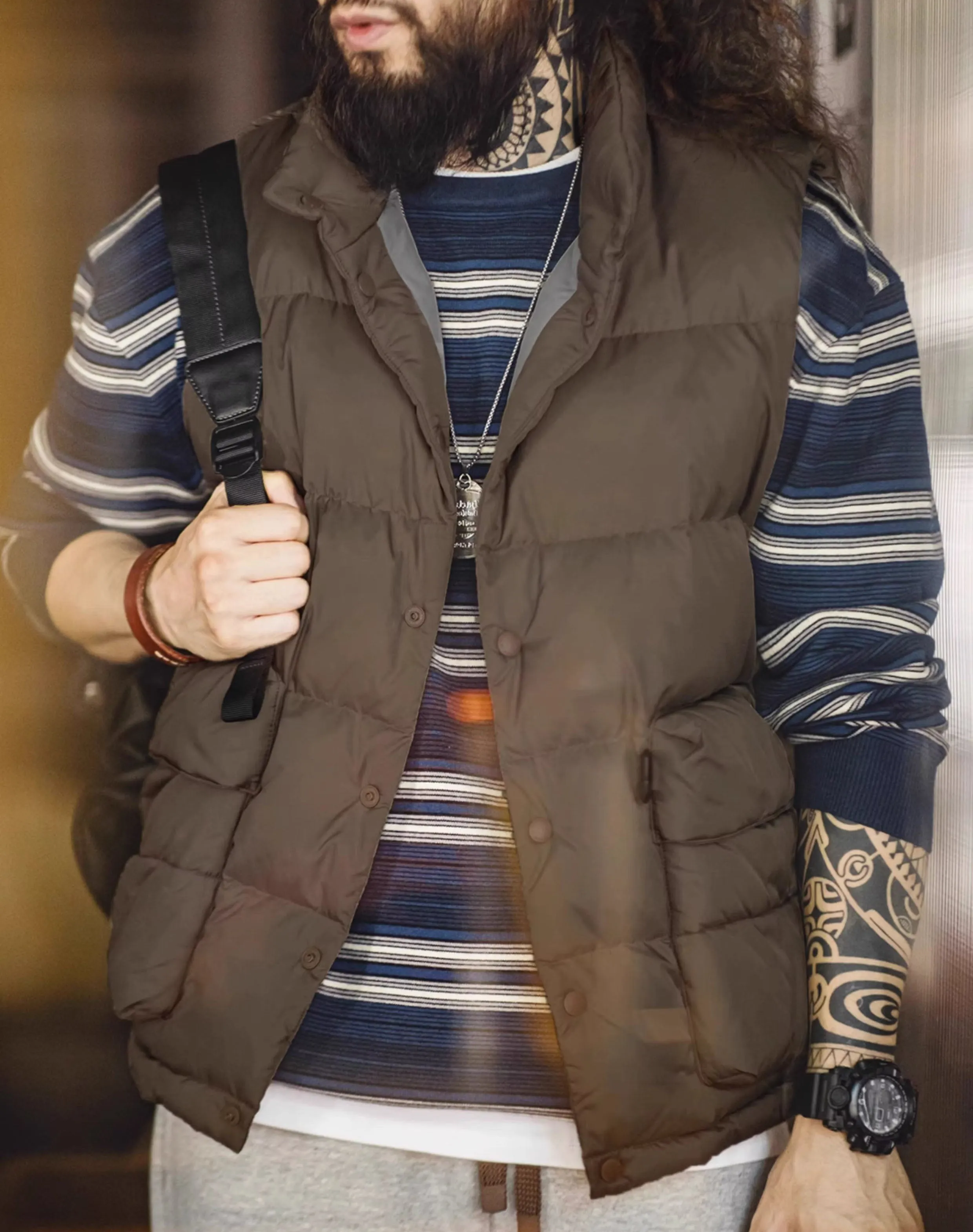 American Casual Vest Thickened Warm Inner And Outerwear Men's Jacket