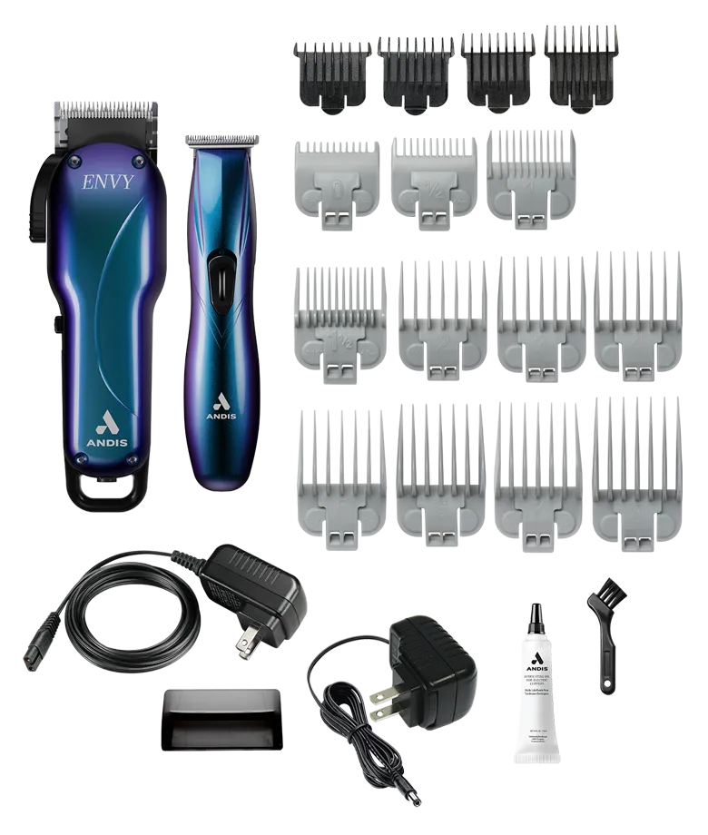 Andis Cordless Envy Li Clipper & Slimline Trimmer Set Galaxy