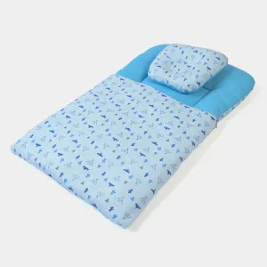 Baby Carry Nest Printed With Head Pillow | Blue
