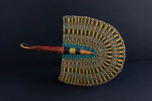Bolga Fan: Blue Multi Color
