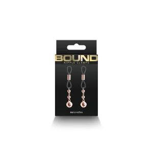 Bound Nipple Clamps D1 Rose Gold