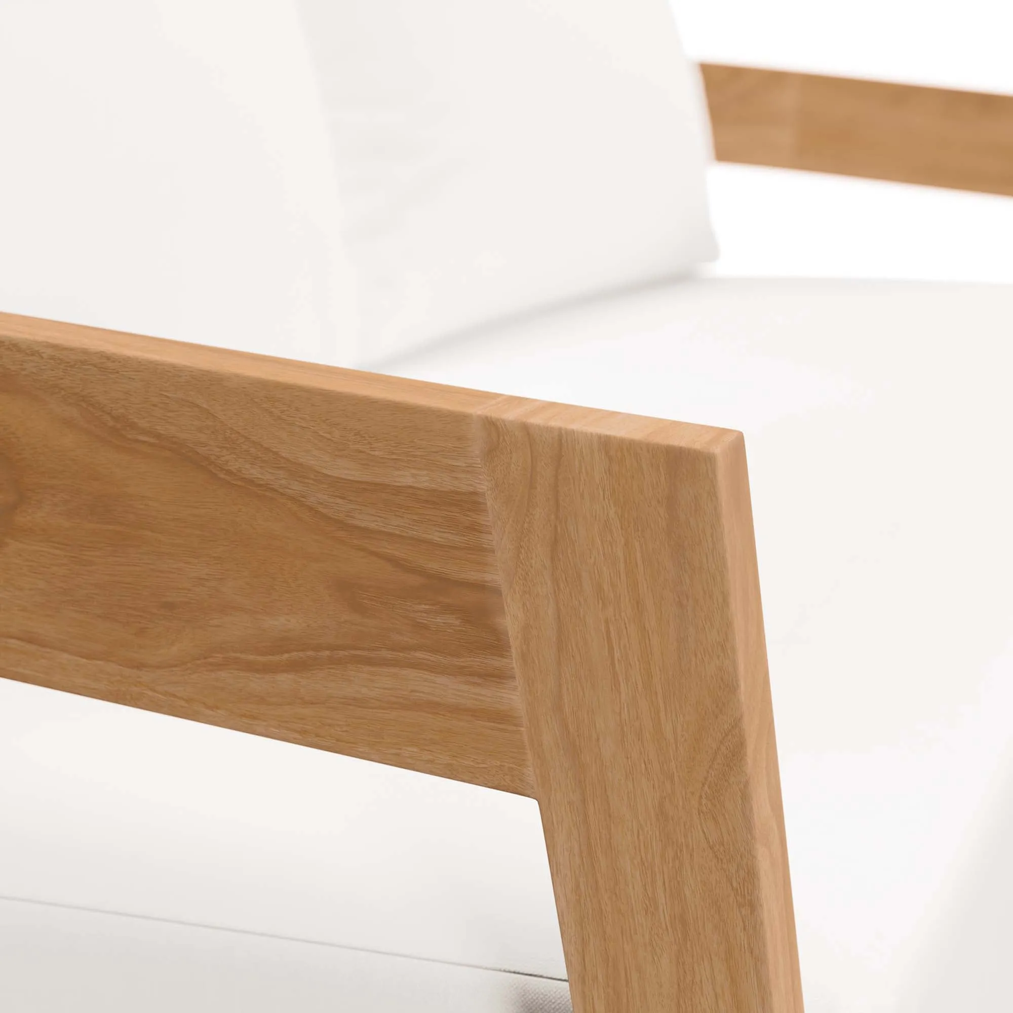 Brisbane Teak Wood Outdoor Patio Loveseat by Modway