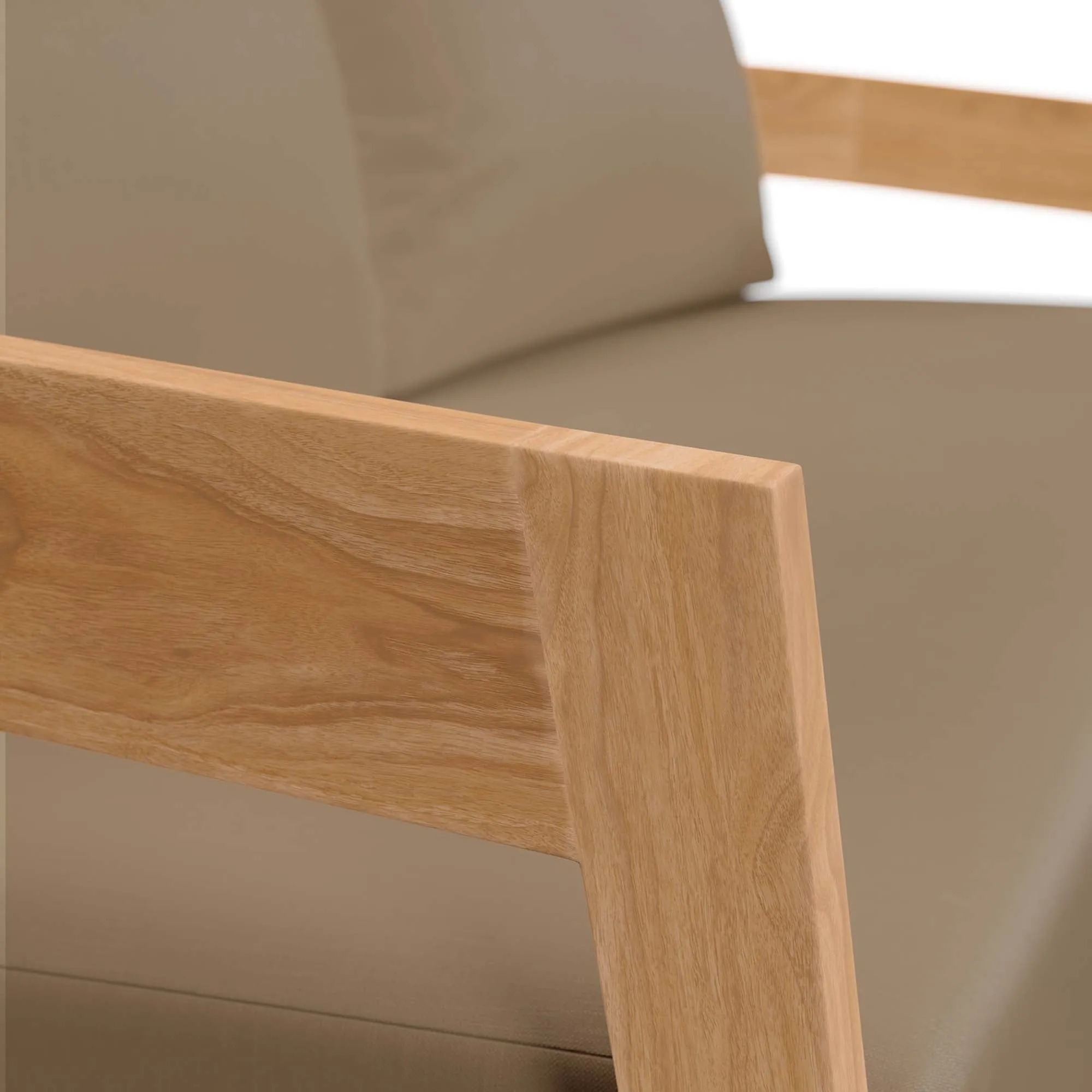 Brisbane Teak Wood Outdoor Patio Loveseat by Modway