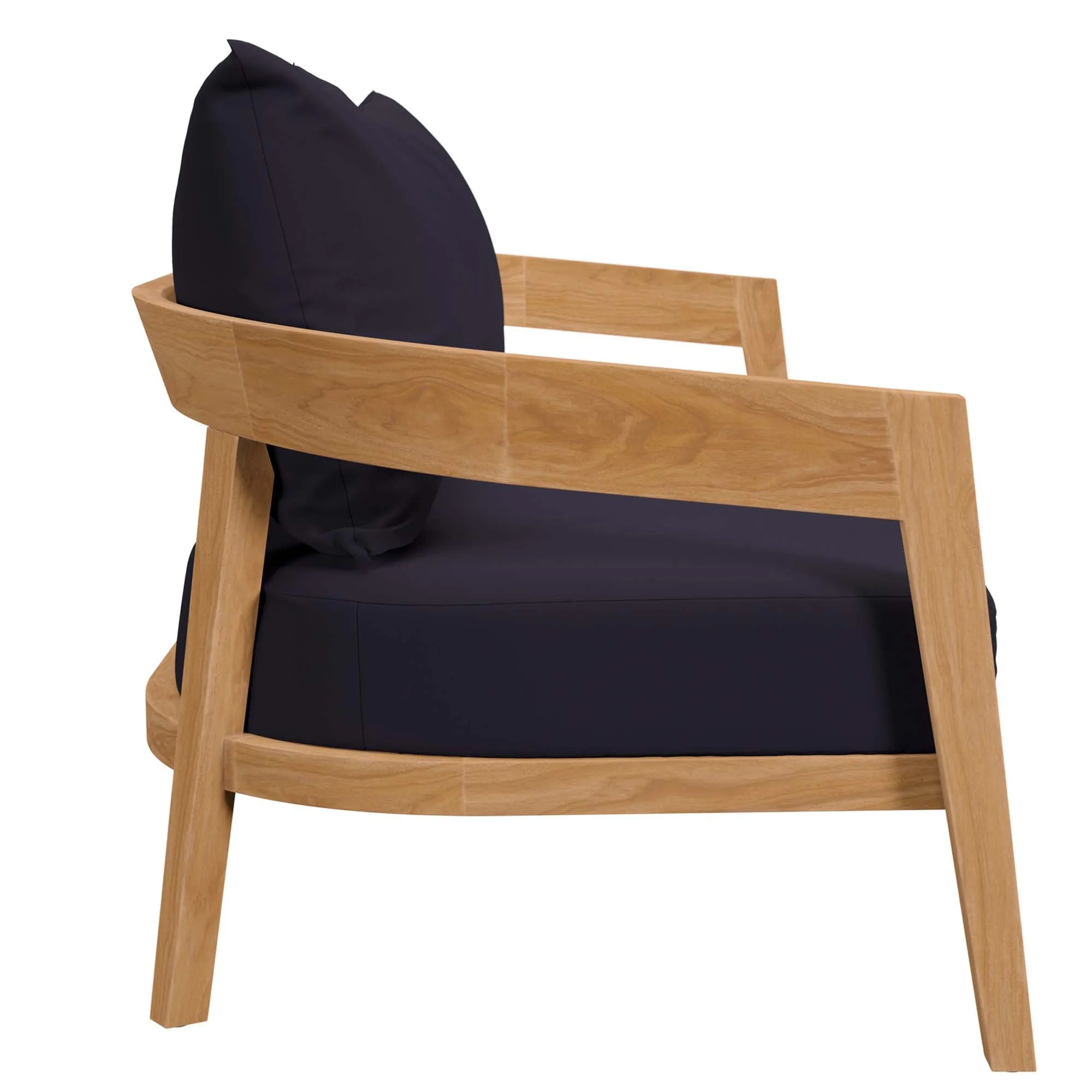 Brisbane Teak Wood Outdoor Patio Loveseat by Modway