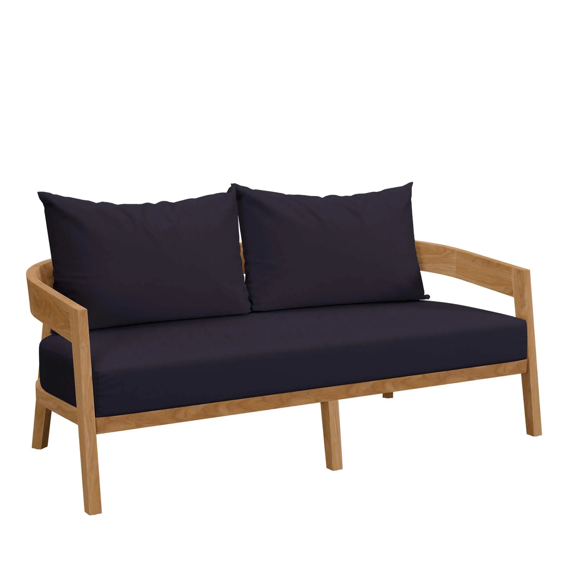 Brisbane Teak Wood Outdoor Patio Loveseat by Modway