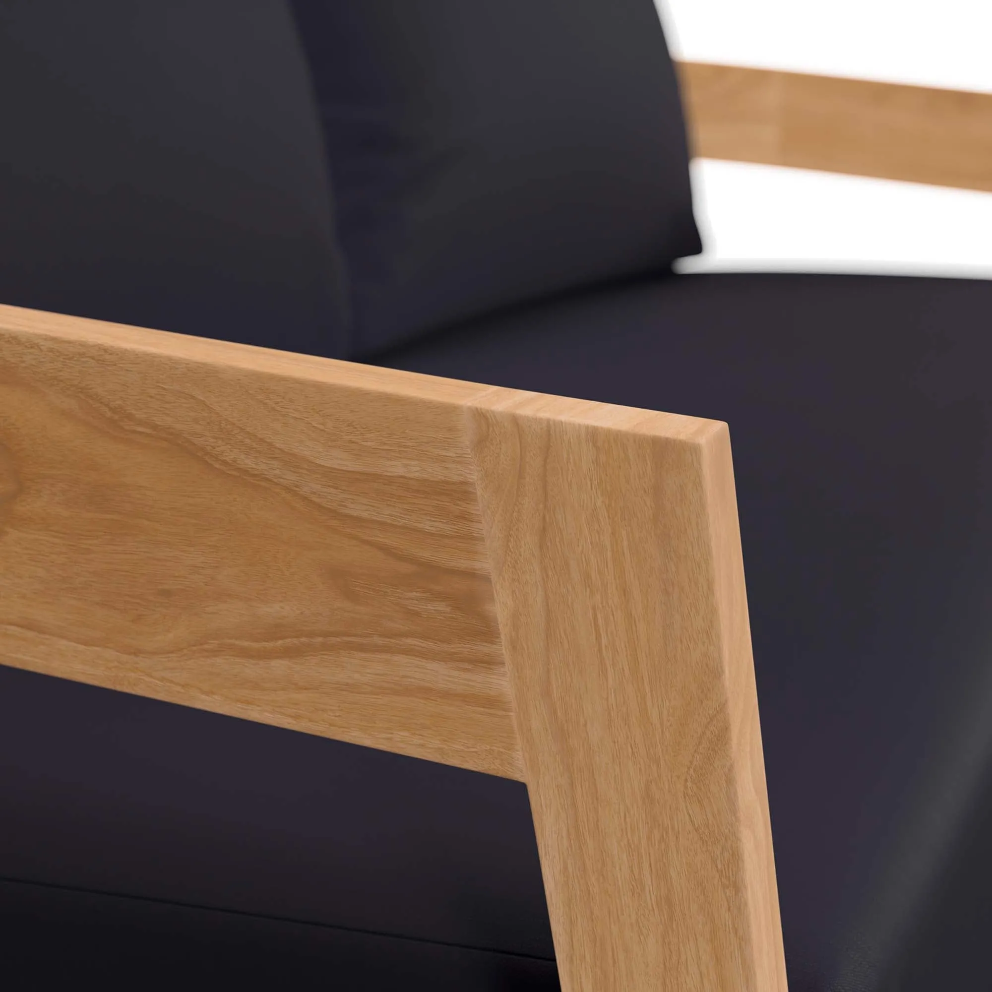 Brisbane Teak Wood Outdoor Patio Loveseat by Modway