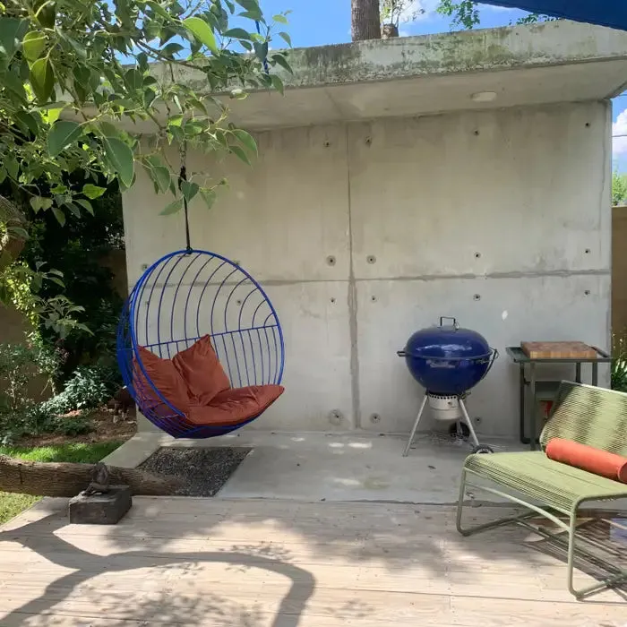 Bubble Outdoor Chair with Grey Cushions