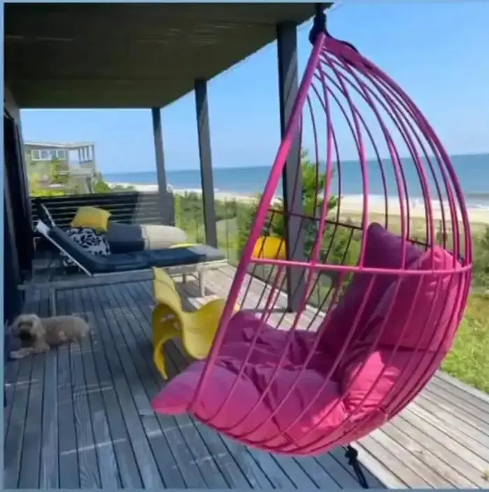 Bubble Outdoor Chair with Grey Cushions