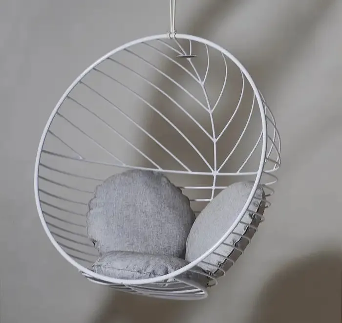 Bubble Outdoor Chair with Grey Cushions