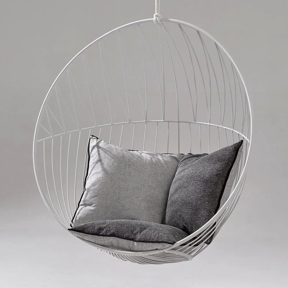 Bubble Outdoor Chair with Grey Cushions