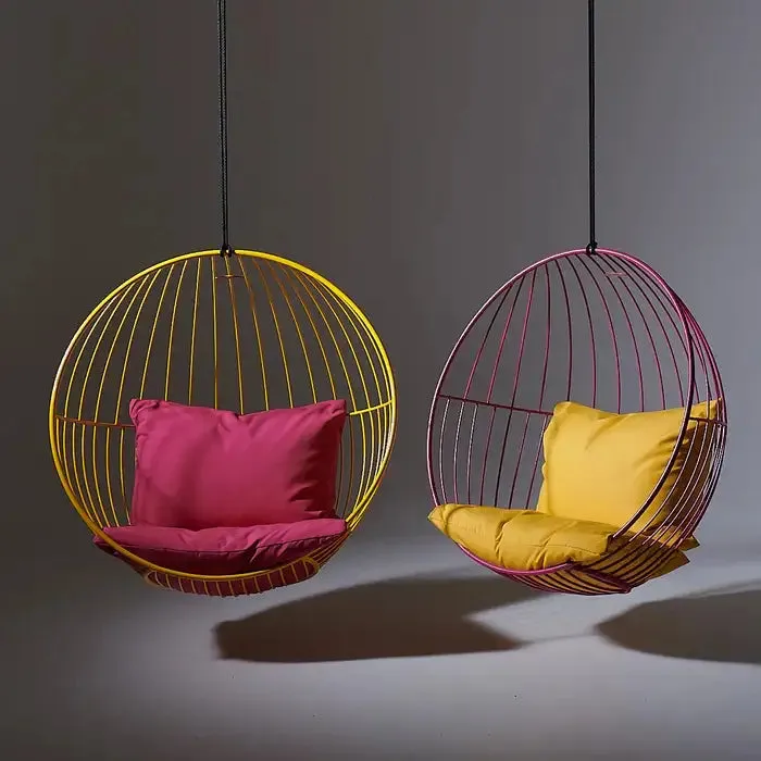 Bubble Outdoor Chair with Grey Cushions