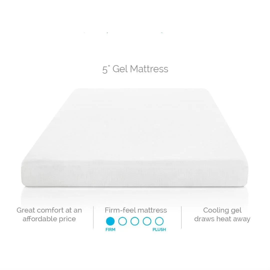 California King 5-inch Firm Gel Memory Foam Mattress
