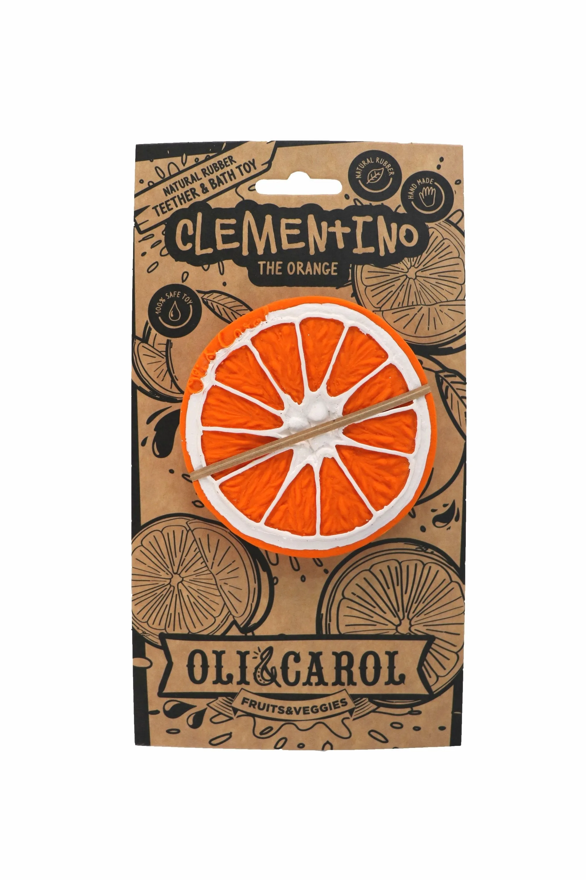 Clementino the Orange Teether by Oli & Carol