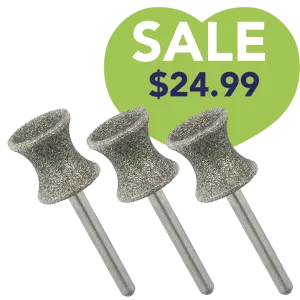Concave Shape Dremel Bit Set of 3 by PetStore.Direct