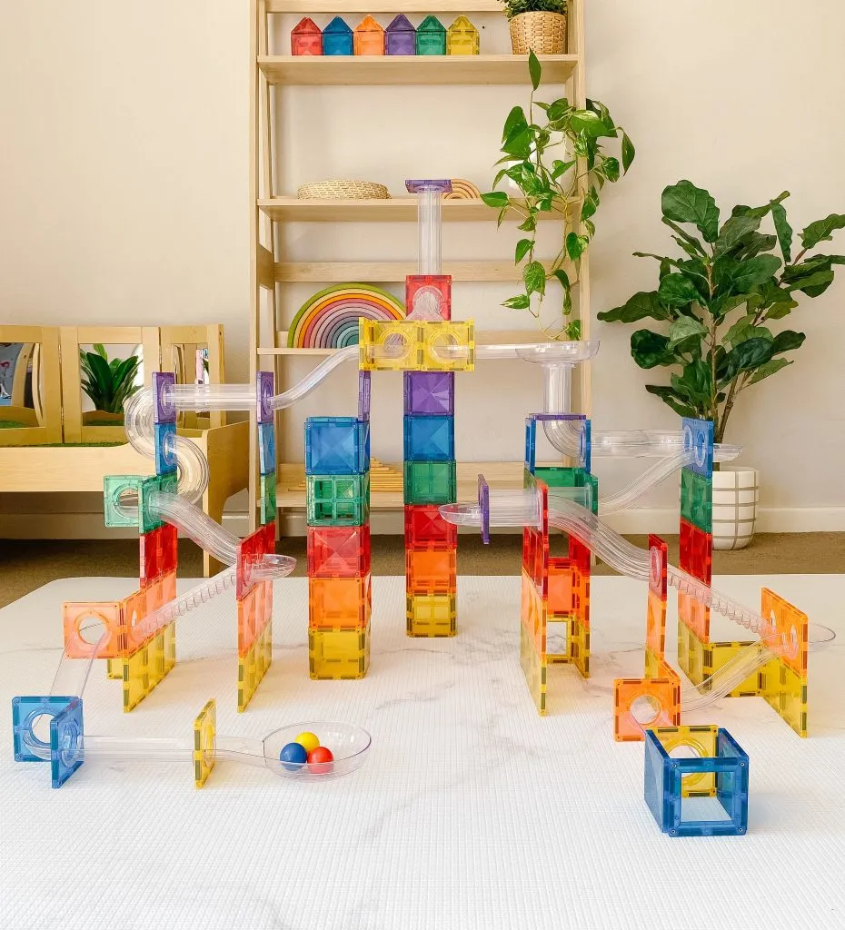 Connetix Rainbow Ball Run Pack – 92 Piece Set