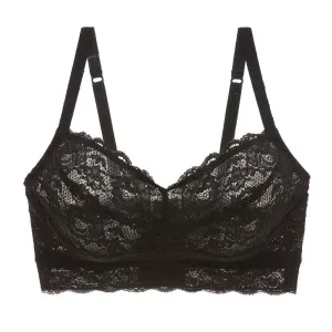 Cosabella Never Say Never Curvy Hook & Eye Bralette Never1316 Black