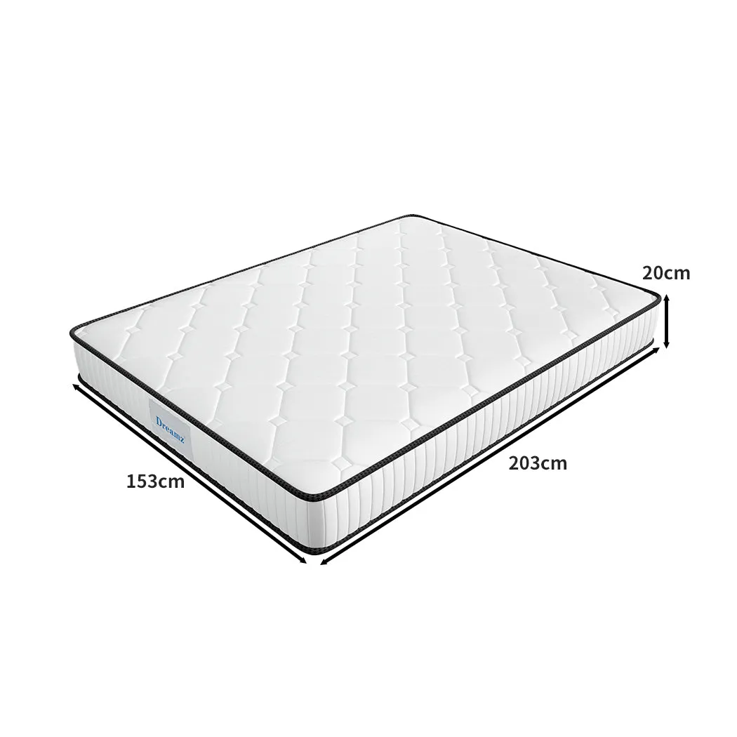 Darien 20cm 5-Zoned Pocket Spring Mattress - Queen
