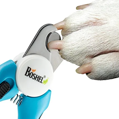 Dog Nail Clippers and Trimmer By Boshel With Safety Guard For Safe At Home Grooming