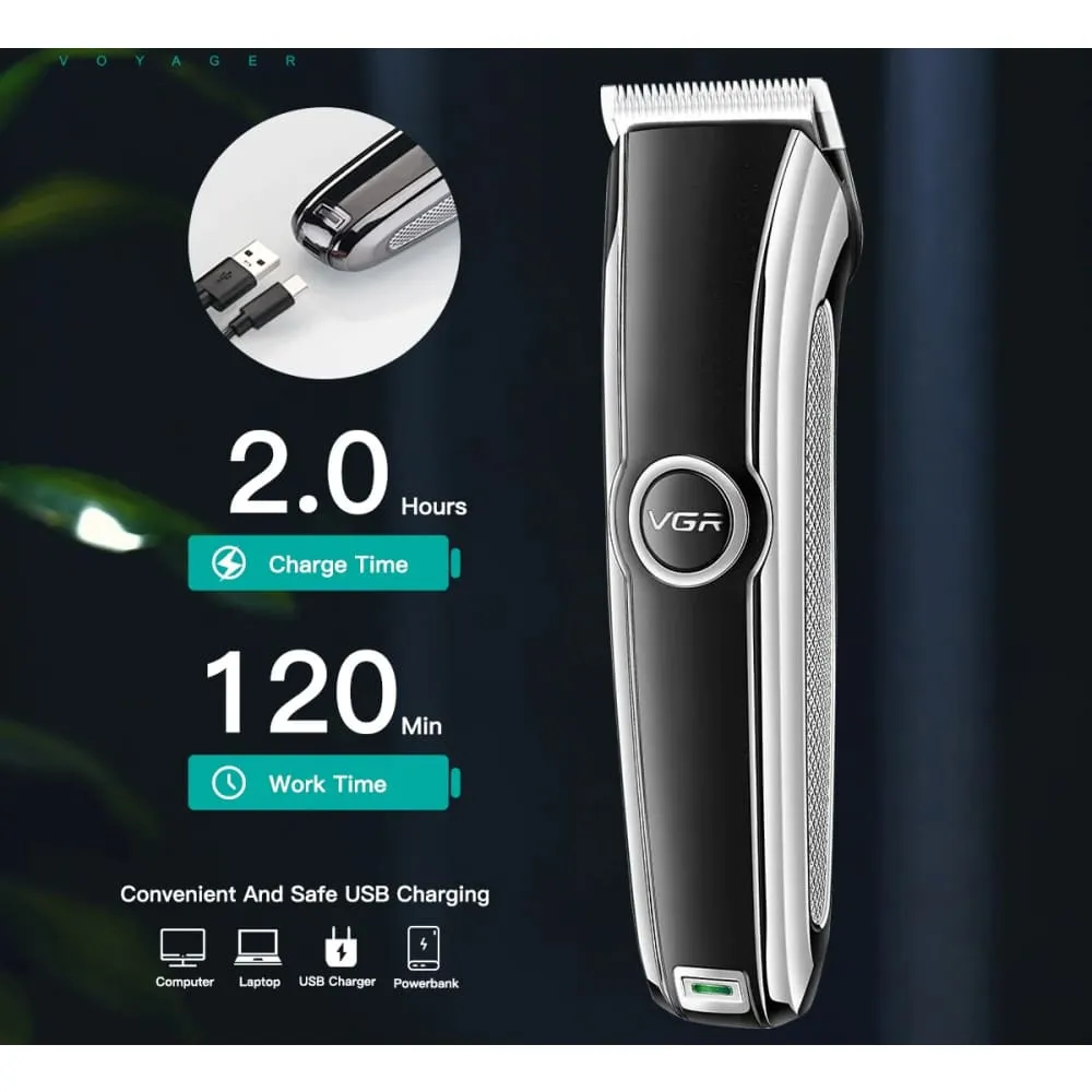 Electric Rechargeable Cordless Hair Beard Trimmer for Men