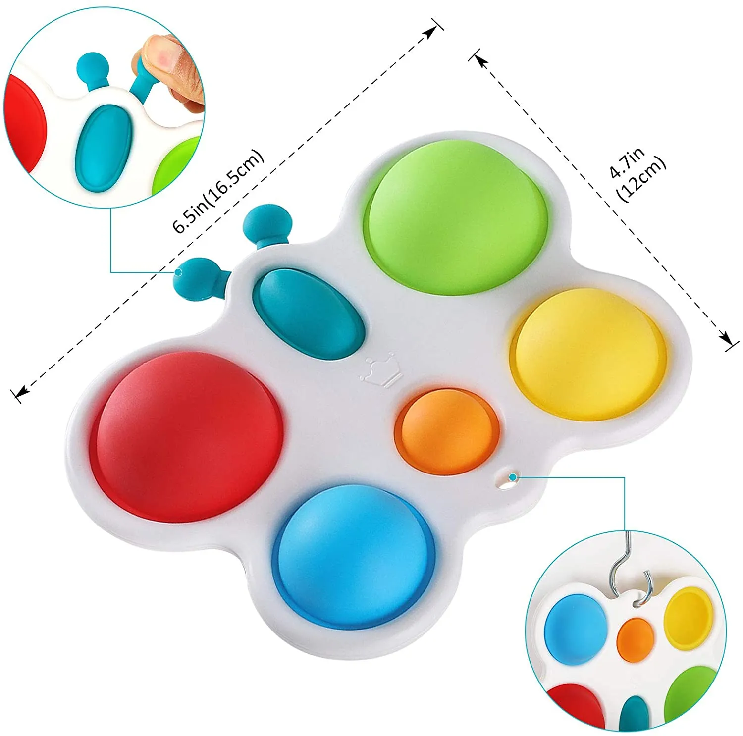FlutterJoy Baby Sensory Stimulator: Engaging Butterfly Design for Early Development and Playtime