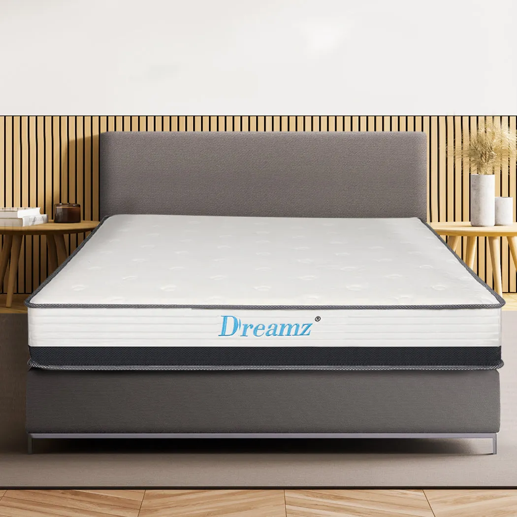 France 21cm Spring Mattress Premium Bed Top Foam Medium Firm - Double