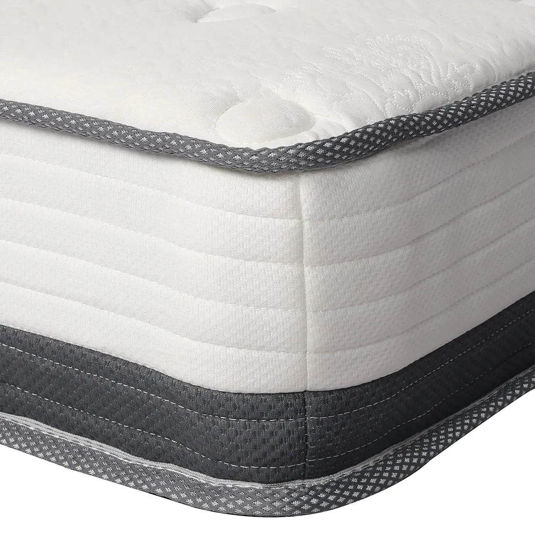 France 21cm Spring Mattress Premium Bed Top Foam Medium Firm - Double