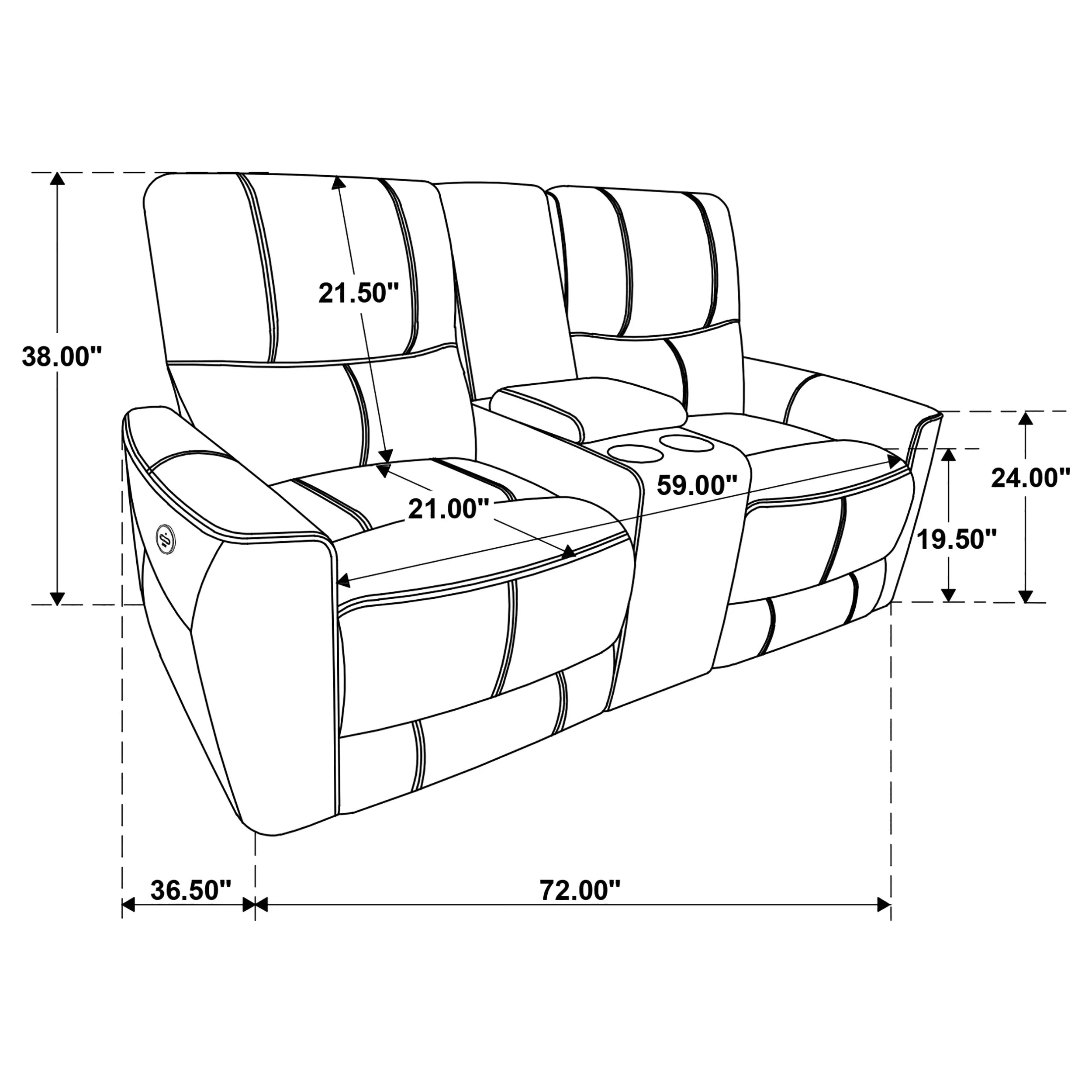 Greenfield Power Reclining 3 Pc Set
