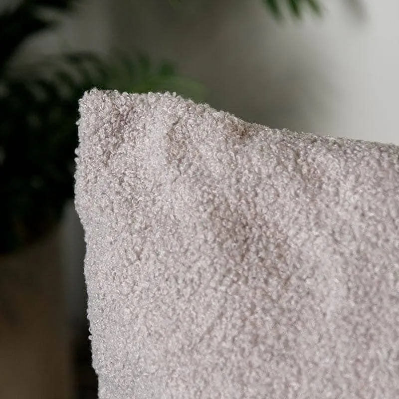 Grey Boucle Cushion - 50 x 50cm