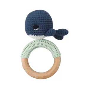 Hand Made Crochet Whale Rattle