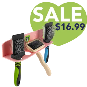 Hanging Brush Holder Pink by PetStore.Direct