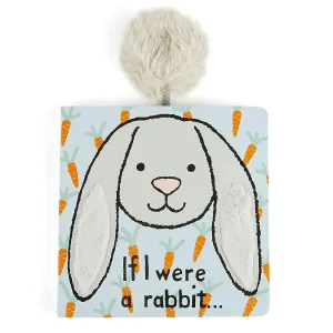 If I Were A Rabbit - Grey   Blue Board Book by Jellycat