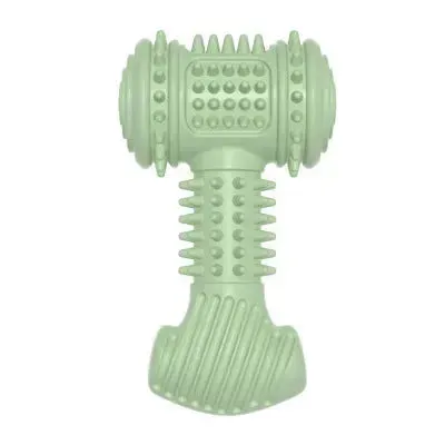 Indestructible Dog Chew Toy for Teeth Cleaning – TPR Bone Shaped Teething Toy