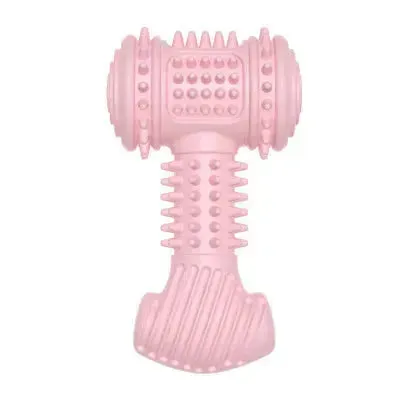 Indestructible Dog Chew Toy for Teeth Cleaning – TPR Bone Shaped Teething Toy