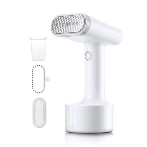 iTvanila 7-in-1Garment Steamer, Handheld Fabric Steamer 15s Fast Heat-up, 1200W Powerful Portable Fabric Steam Iron for Home and Travel, White