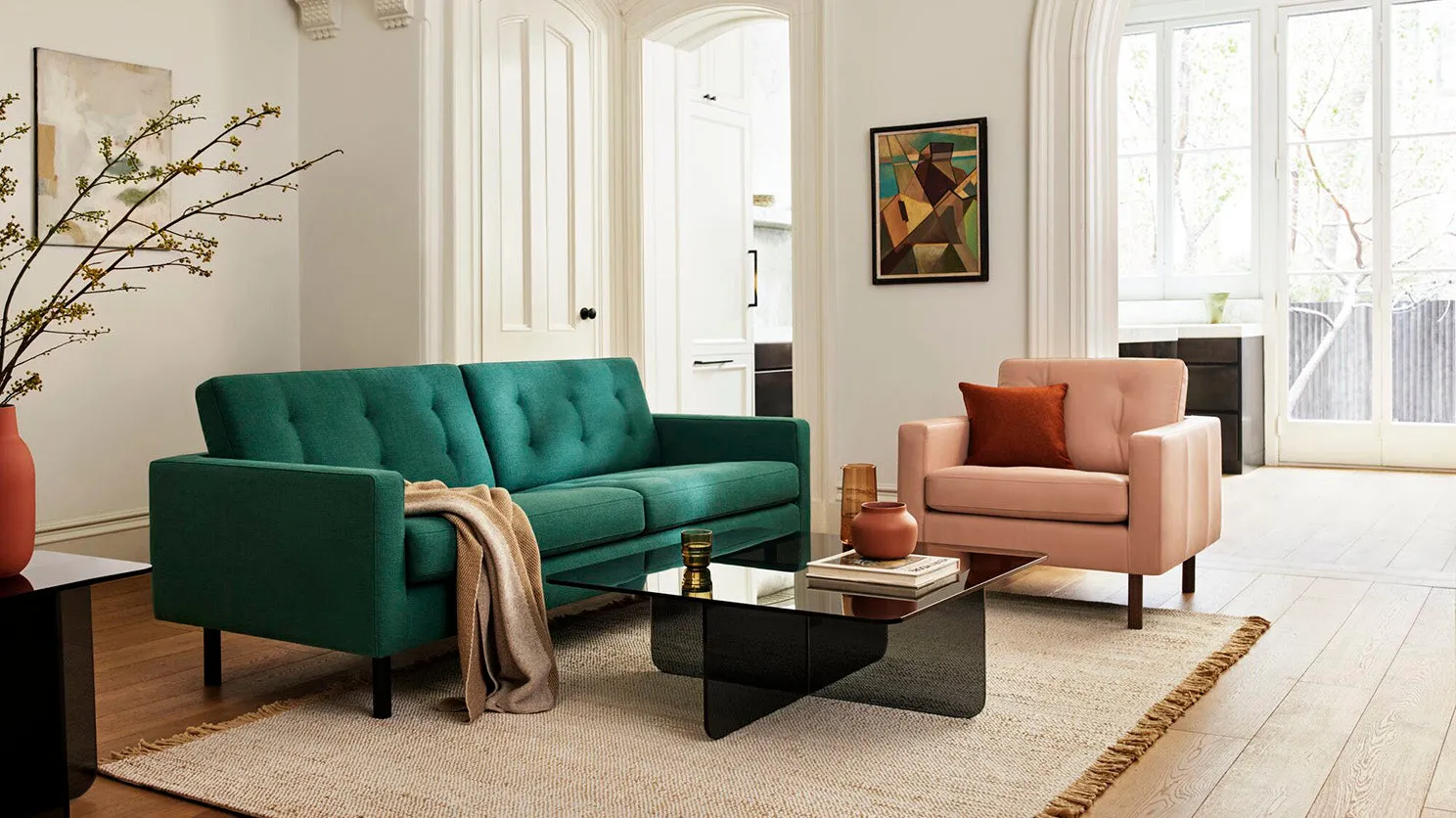 joan chair (tufted) - leather