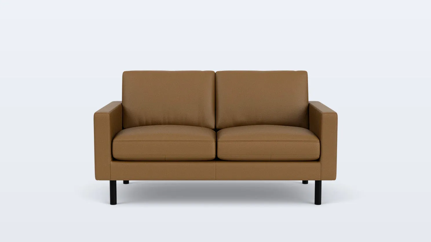 joan loveseat (plain) - leather