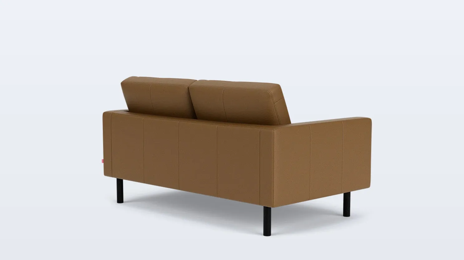 joan loveseat (plain) - leather