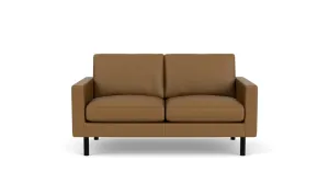 joan loveseat (plain) - leather